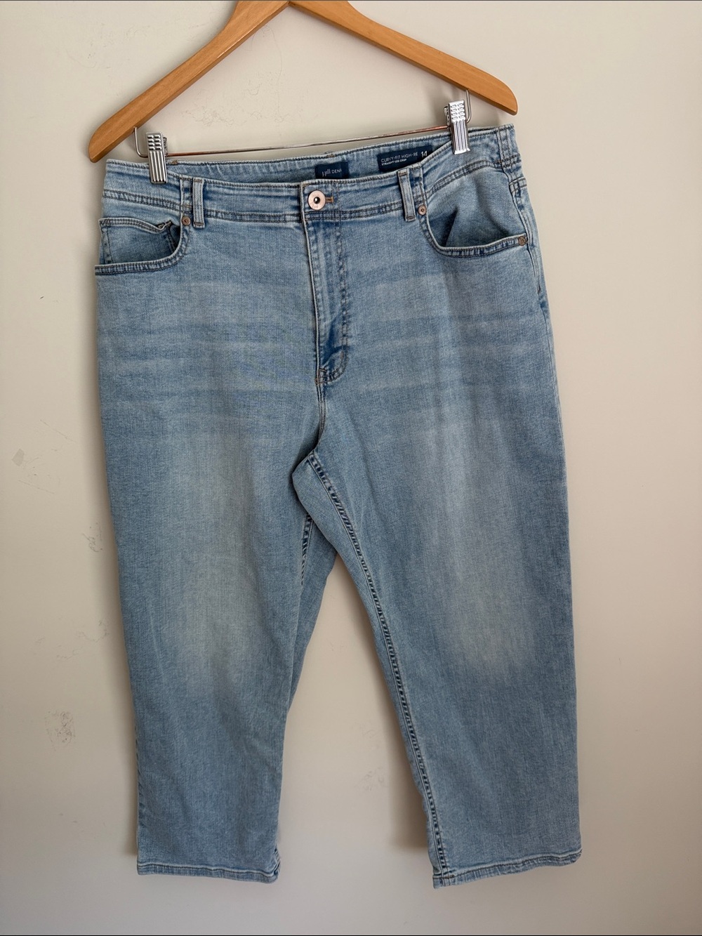 J Jill CURVY-FIT HIGH-RİSE
STRAIGHT-LEG CROP Size 14